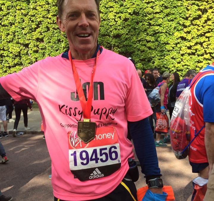 Jon Brown Finishes London Marathon