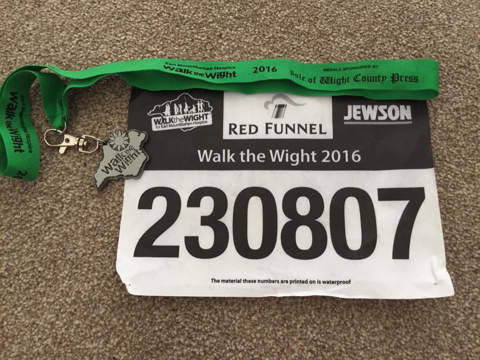 Sophie’s Dad walks ‘Walk the Wight’